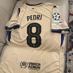 Men’s  FC Barcelona × Kobe Bryant Away2025/26 Jersey  PEDRI #8  Fits XL
